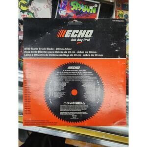 Echo 8" 80 Tooth, Brush Blade - 20mm Arbor 69500120331. New, Open Package